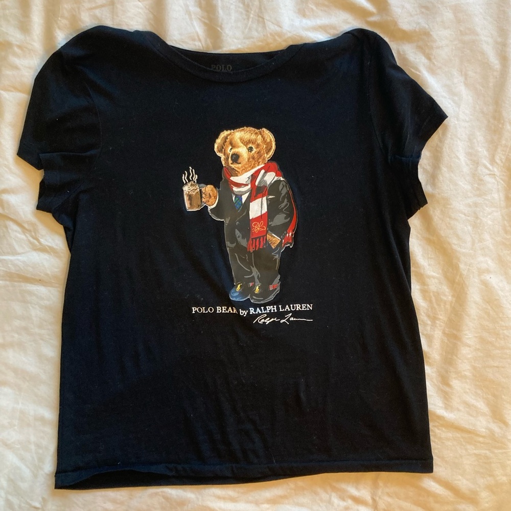 EUC Ralph Lauren Holiday Polo Bear T Shirt
